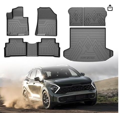 Kia Sportage 2023 to 2025, All Weather Waterproof TPE Floor Liners
