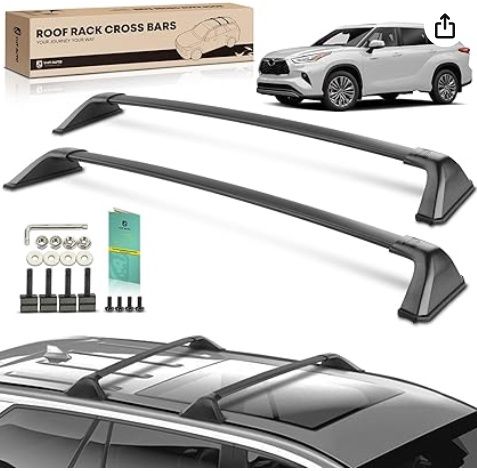 Fit Toyota Highlander 2020-2024, for Naked Roof with Fix Points, 165 LBS