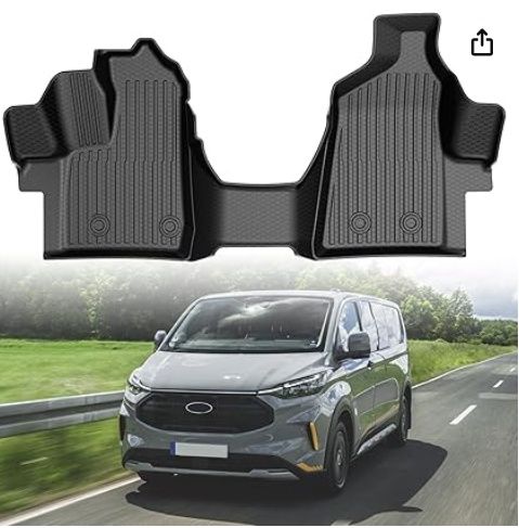 Ford Transit with Vinyl Flooring 2020-2025, All Weather Floor Liners