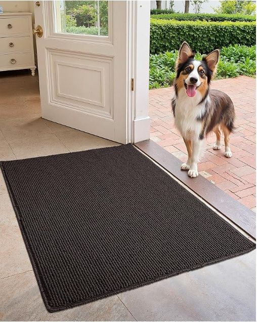 Color&amp;Geometry NO CREASES Door Mat, 24&quot;x 48&quot;cm Front Door mat