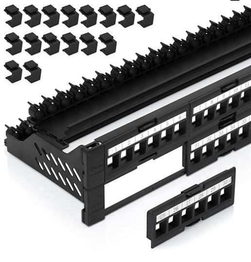 Everest Media Solutions 48 Port Keystone Patch Panel (1-Pack)