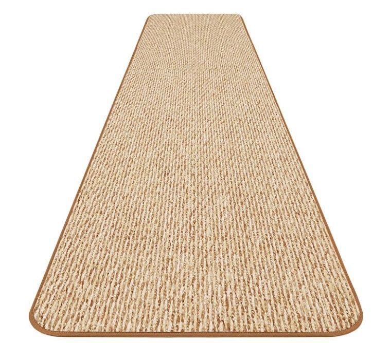 Skid-Resistant Carpet Runner - Praline Brown - 10 Feet X 36 Inches MSRP $239.00