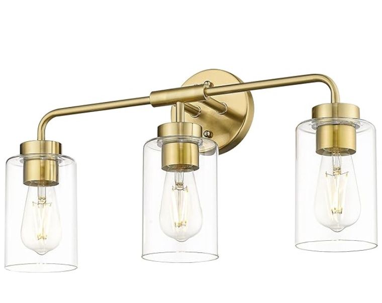 zeyu 3-Light Vanity Lighting Fixtures, Modern Vanity Lighting Fixtures