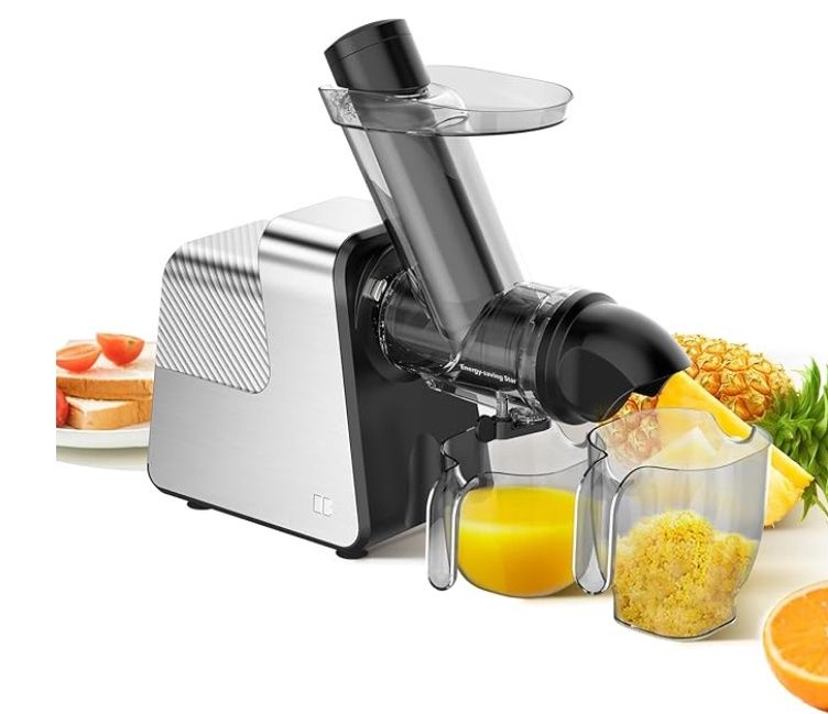 Anybear Masticating Juicer Machines, 3.5&quot; Large Feed Chute Cold Press Juicer