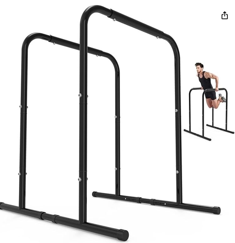 leikefitness Pull Up Dip Station Strength Training Dip Stands Station Tricep