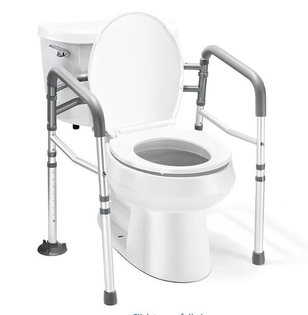 Medical king Toilet Safety Rail - Adjustable Detachable Toilet Safety Frame