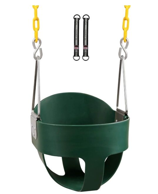 RedSwing High Back Toddler Bucket Swing Seat with Coated Chain, Heavy-Duty