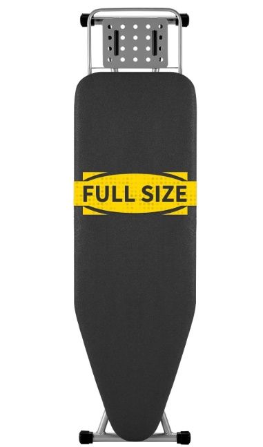 Full Size Ironing Board 57" L X15 W, Large Wide Sturdy Ironing Board with Iron Rest