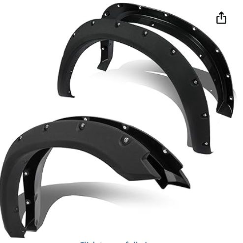 Fender Flares Compatible with 2009-2010 Dodge Ram 1500/2011-2018 Ram 1500/2019-2023 Ram 1500 Classic Fleetside