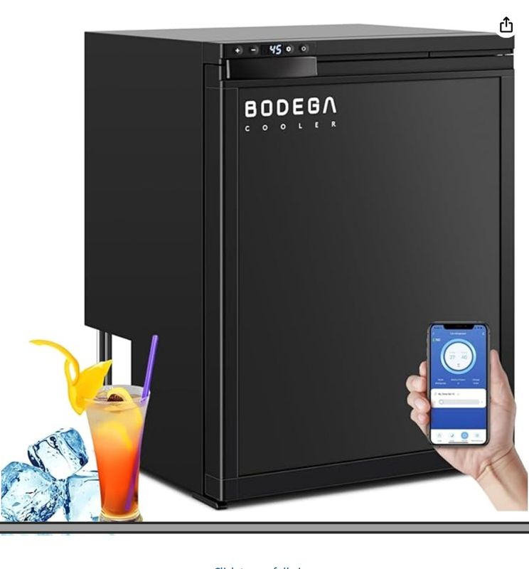 12 Volt Refrigerator,RV Refrigerator WIFI APP Control,65L(2.3cu.ft.) RV Fridge Freezer MSRP $399.99