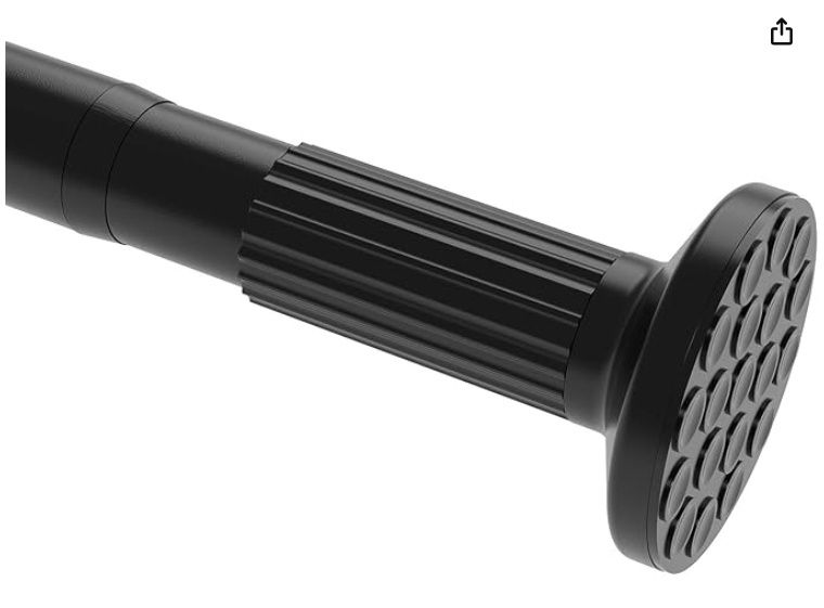 Tension Curtain Rod, 51-126 Inch,Spring Closet Rod, for Windows or Shower