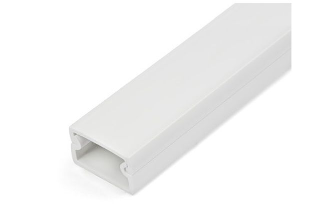 Solid Cable Management Raceway with Adhesive Tape &amp; Cover, 3/4"(19mm)W x 3/8"