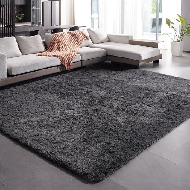 8x10 Area Rugs for Bedrooms, Fluffy Rugs for Living Room Decor