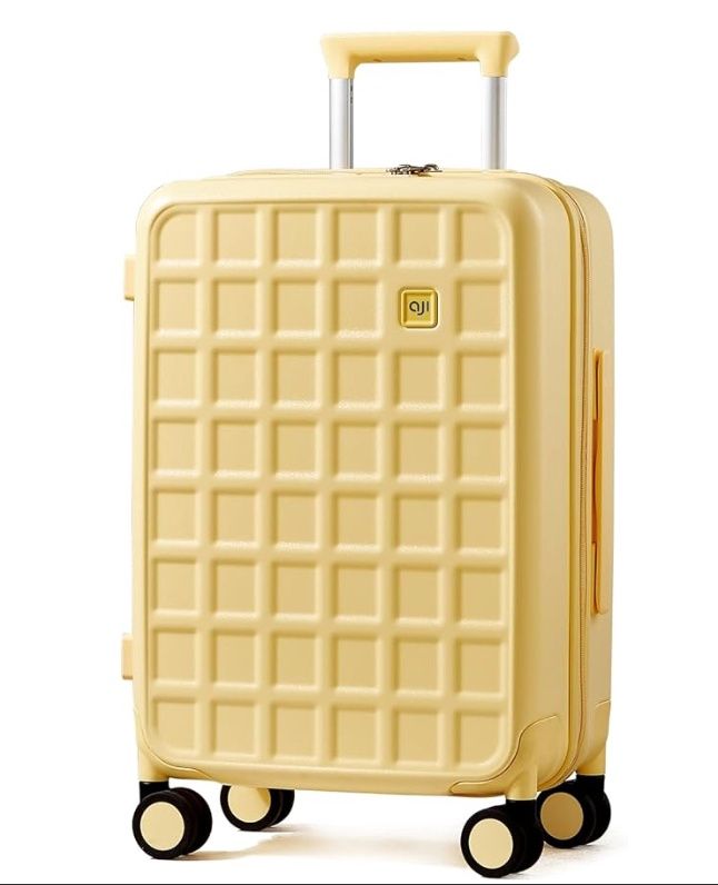 Aji Carry On Luggage 22x14x9 Airline Approved with 8 Spinner Wheels
