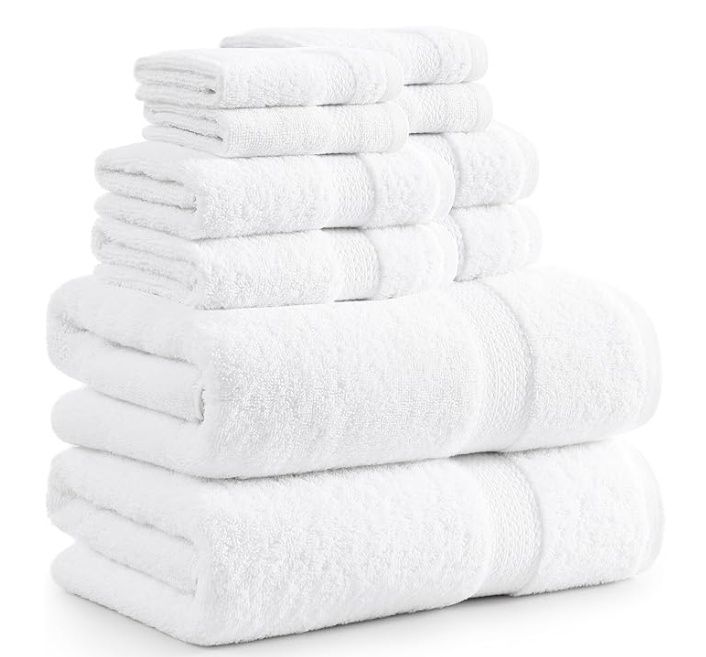 LANE LINEN 10 PC s 4x large, 2 small and 4 face clothes