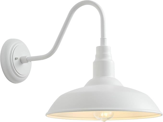 Outdoor Barn Light, 10" Dome Exterior Gooseneck Light Fixture