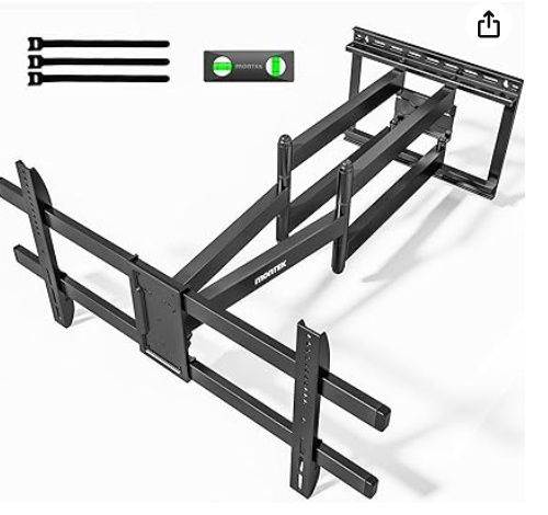 monTEK Long Arm TV Wall Mount for Most 43-90 Inch TVs, 42.5 Inch Long Extension