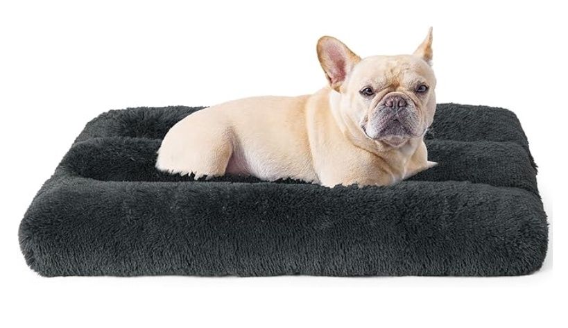 EHEYCIGA Calming Dog Crate Bed Medium, Washable 29.5&quot;x20&quot;x3&quot;