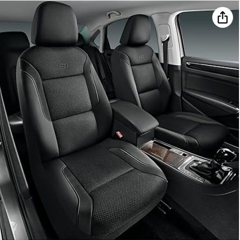 Skechers Memory Foam Leather Car Seat Covers, Air Cool Mesh Thick Seat Covers