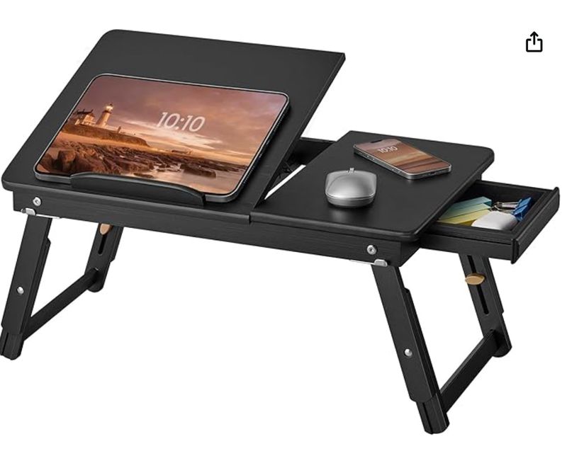 Tilting Top Laptop Desk for Bed