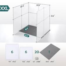 MEEXPAWS Cat Litter Box Enclosure Splash Guard XX-Large