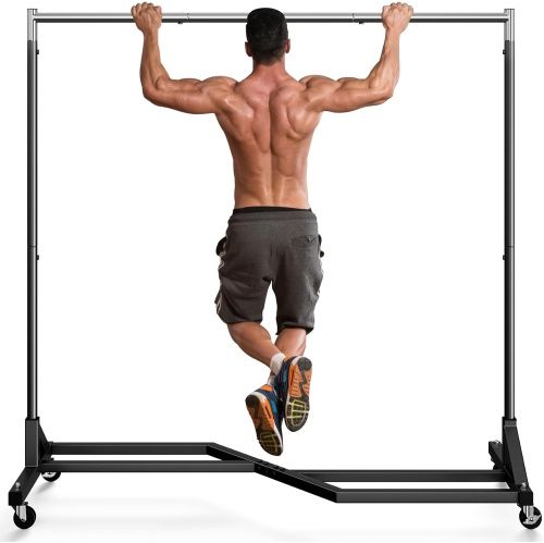 lothing Rack, 63 Inches Heavy Duty Garment Rack on Wheels