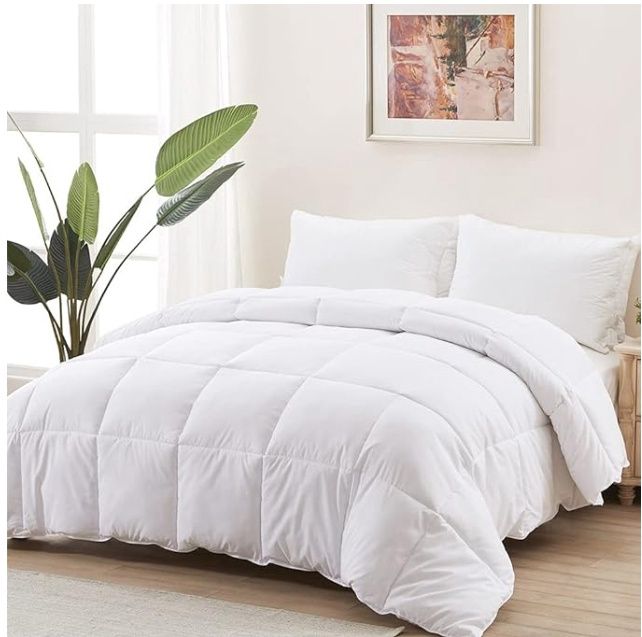 Duvet Insert Queen (90'' x 90'') Comforter Fluffy Down Alternative Fill Hotel Collection