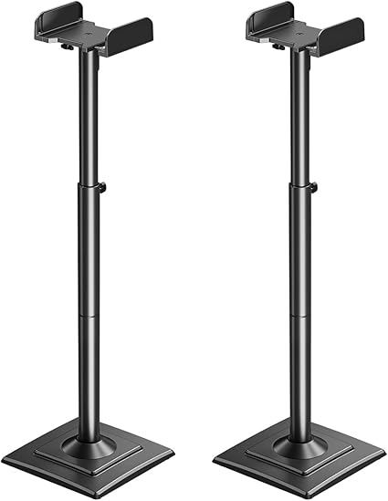 ELIVED Universal Speaker Stands Pair Height Adjustable Extend 34"-43"