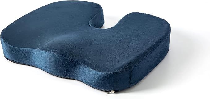 Memory Foam Seat Cushion for Car &amp; Office – Ergonomic Tailbone Pillow