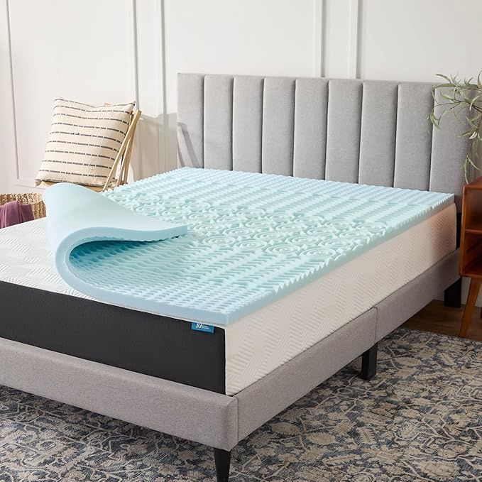 LUCID 2 Inch Gel Memory Foam Plush California King