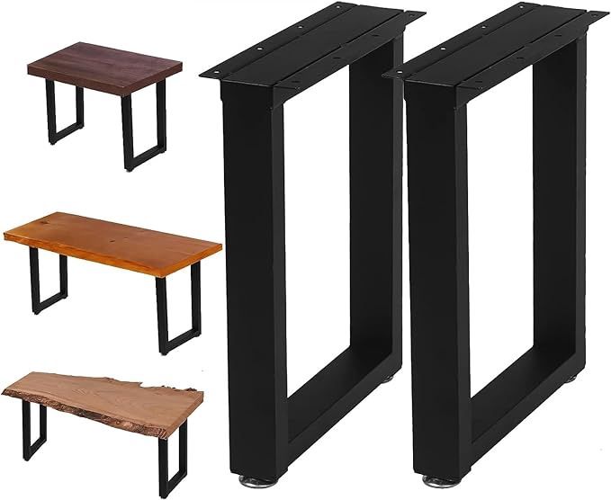 NXN-HOME 22&#39;&#39; Tall Square Metal Table Legs for Furniture, Bench Legs