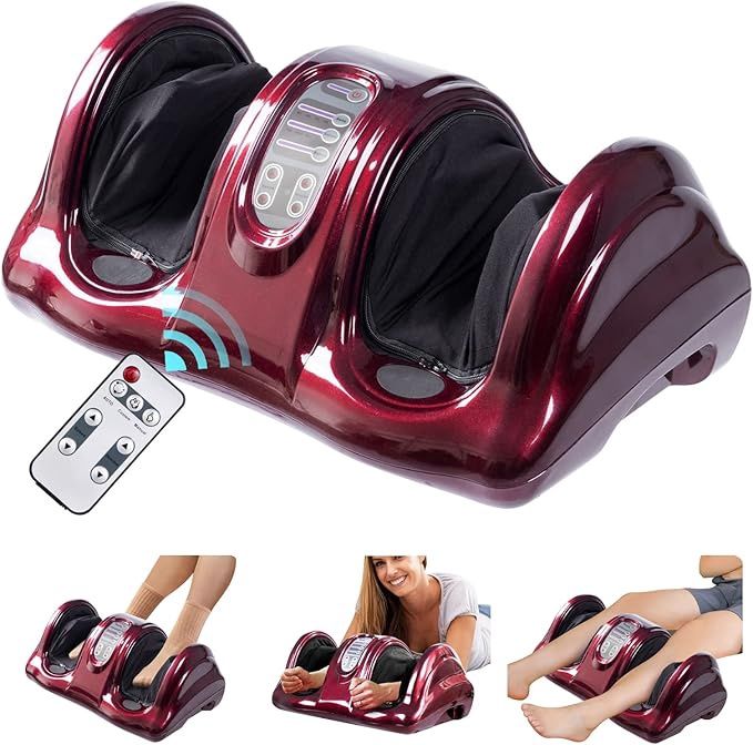WELLHUT Foot Massager Machine Shiatsu Foot and Calf Massager for Ankle, Calf Leg Arm