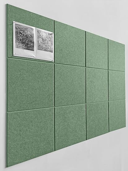 DECORITA Green Bulletin Board | Large Cork Boards Alternative for Walls