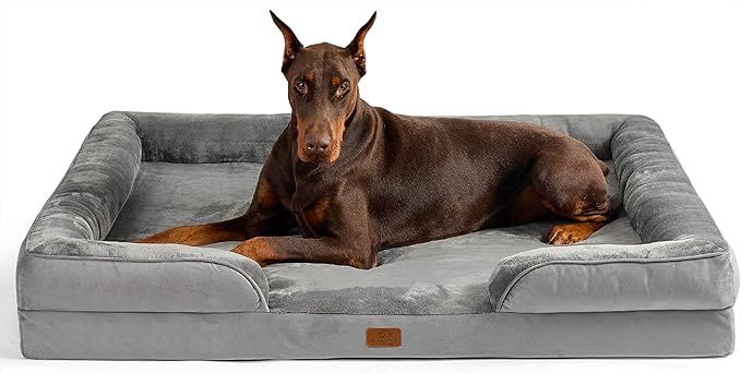 Bedsure XXL Orthopedic Dog Bed - Washable Great Dane Dog Sofa Bed for Giant Dogs