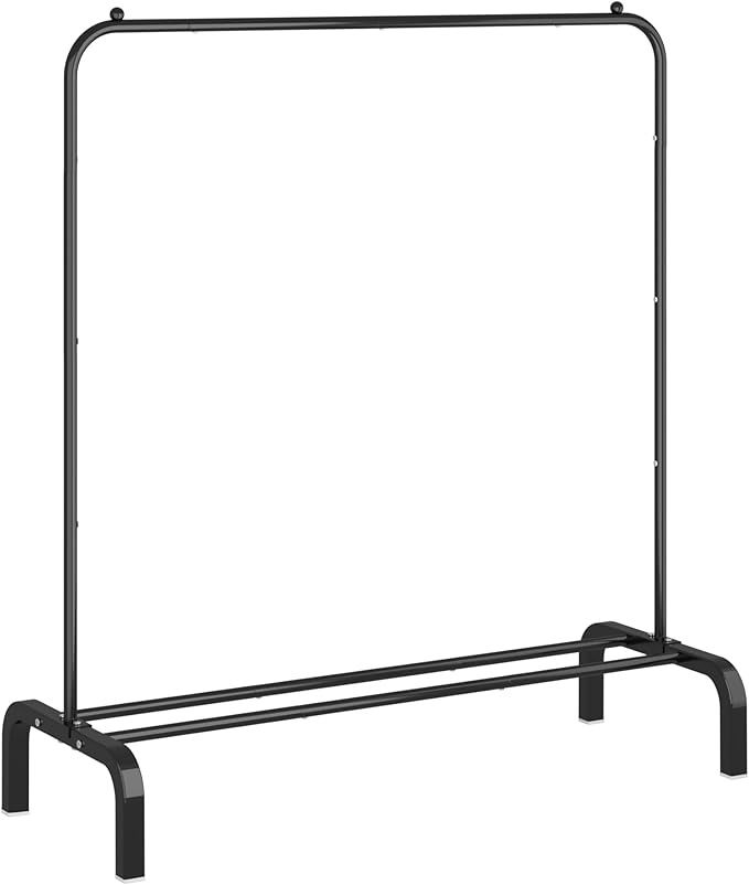 Clothes Rack Metal Clothing Rack with Bottom Shelf Garment Rack for Hanging Clothes