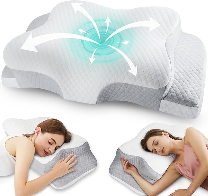 Memory Foam Cervical Pillow for Neck Pain Relief Sleeping: Orthopedic Neck