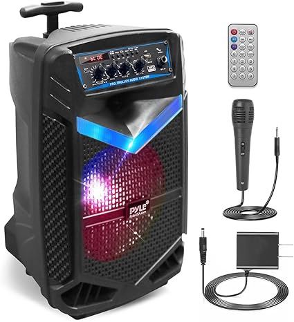 Portable Bluetooth PA Speaker System - 400W Rechargeable Outdoor Bluetooth Speaker