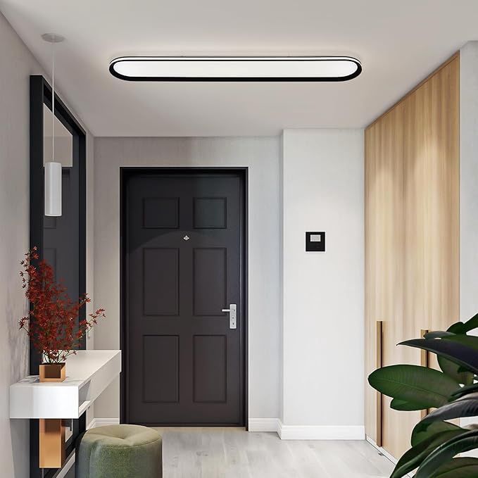 Naroume 47.1 Inch Metal LED Ceiling Light,Slim, Edge Lit - 65W Full Spectrum Linear