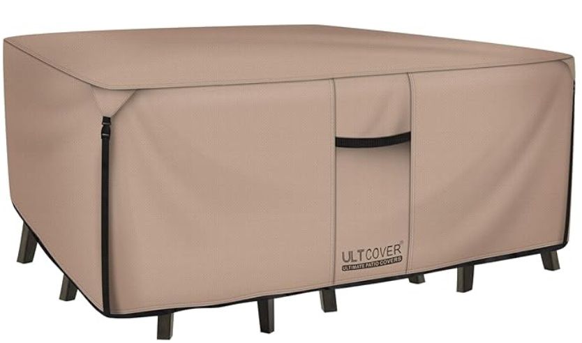 Rectangular Patio Heavy Duty Table Cover, 76L x 54W x 28H inch