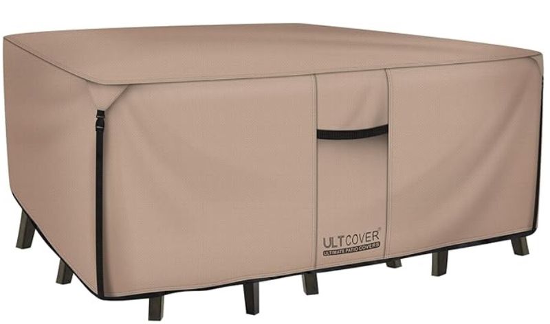 Rectangular Patio Heavy Duty Table Cover, 76L x 54W x 28H inch