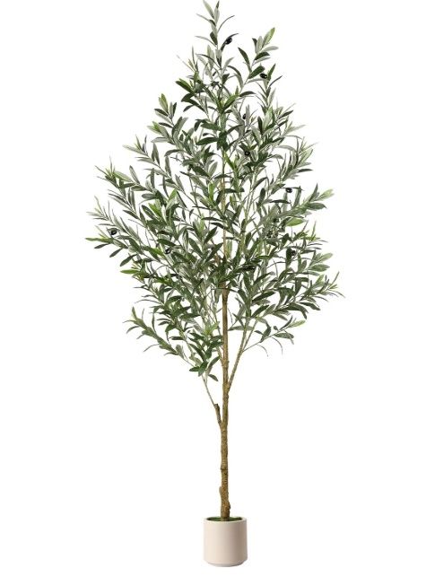 6FT Artificial Olive Tree, Faux Silk Plant