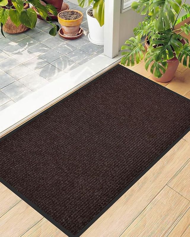 Durable Large Door Mat, Heavy Duty Indoor Outdoor Doormat - 31×47inch