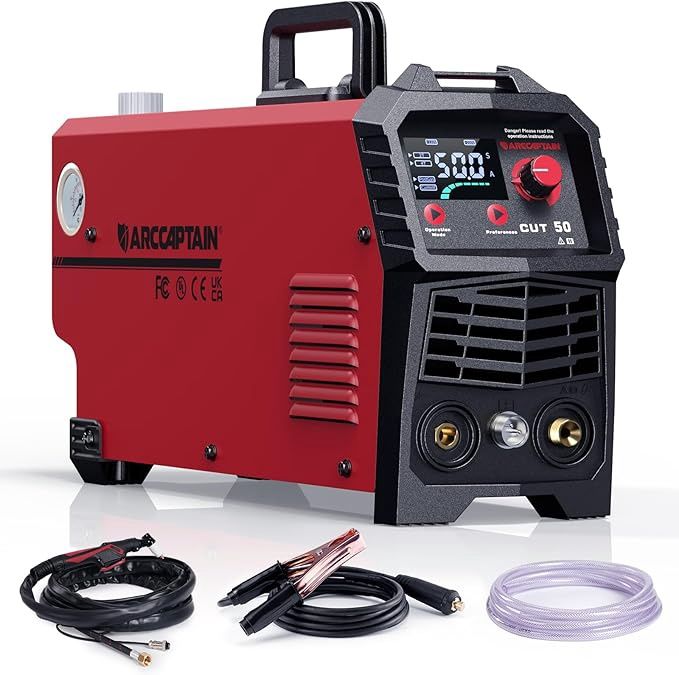 ARCCAPTAIN Plasma Cutter, Large LED Display 50A Plasma Cutting Machine