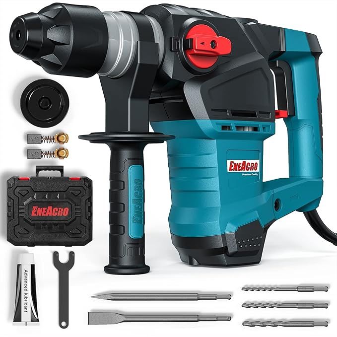 ENEACRO 1-1/4 Inch SDS-Plus 1500W Heavy Duty Rotary Hammer Drill