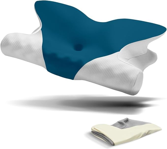 RENPHO Ultra Pain Relief Neck Pillow, Ergonomic Contour Memory Form Pillow