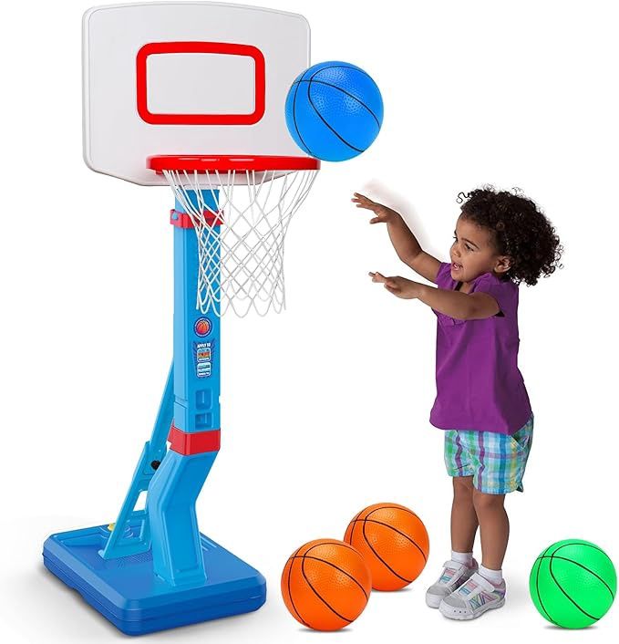 Basketball Hoop Indoor for Toddler Toys 3-5 5-8 Adjustable Portable Basketball Net