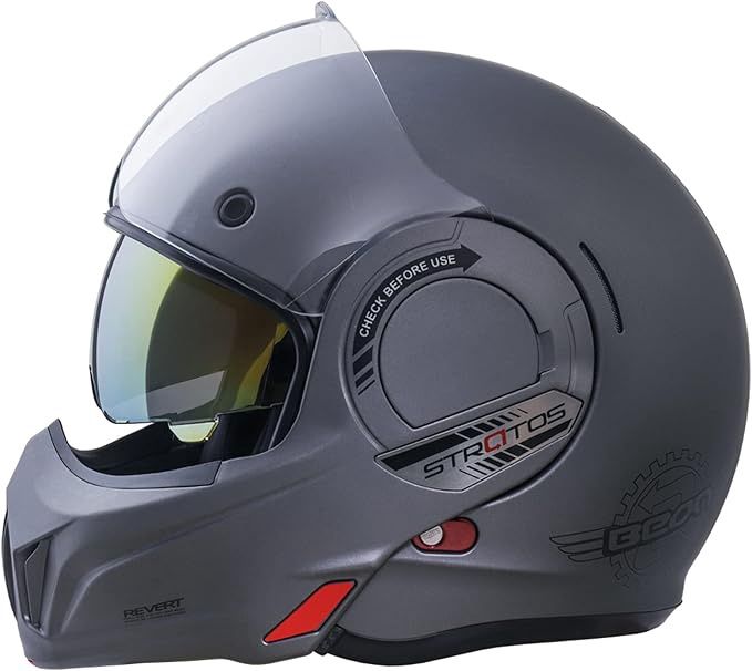 BEON Full Face Motorcycle Helmet - DOT Approved - Size XXL