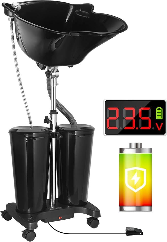 Rechargeable Portable Plastic Shampoo Bowl Sink