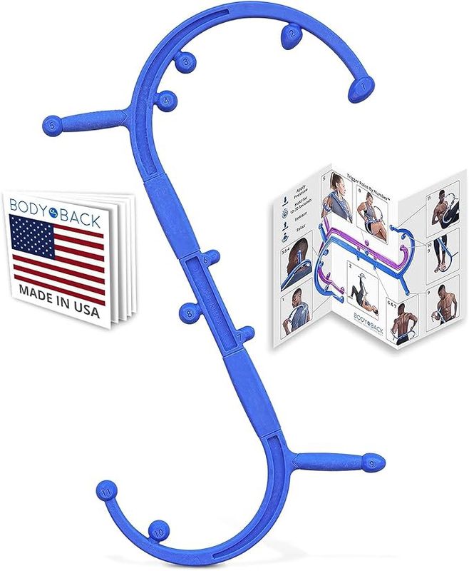 Body Back Buddy Elite – Trigger Point Massage Tool - Blue