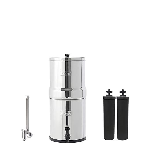 Big Berkey Gravity-Fed Water Filter System with 2 Black Berkey Elements